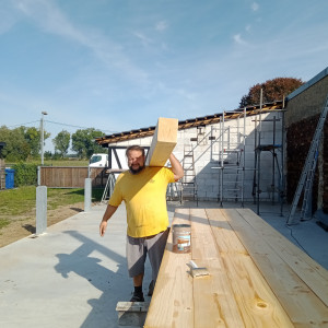 Lenny bei der Arbeit